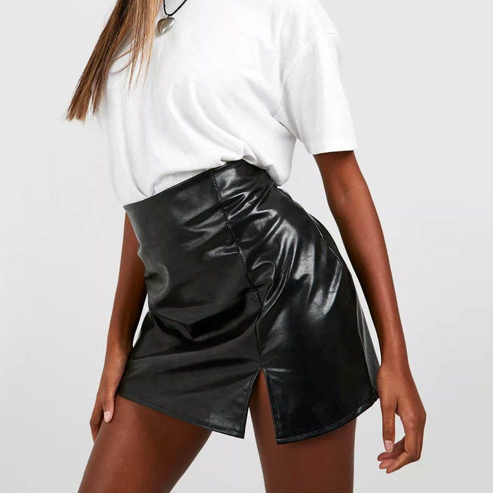High Quality Leather Skirts Women Clothing High Waisted 100% Genuine Leather Skirts