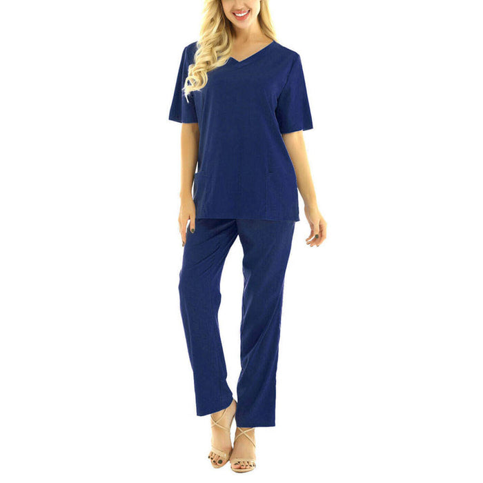 Women's Stylish Medical Scrubs Nursing Uniform Latest Design Hospital Uniforms Scrub Suit