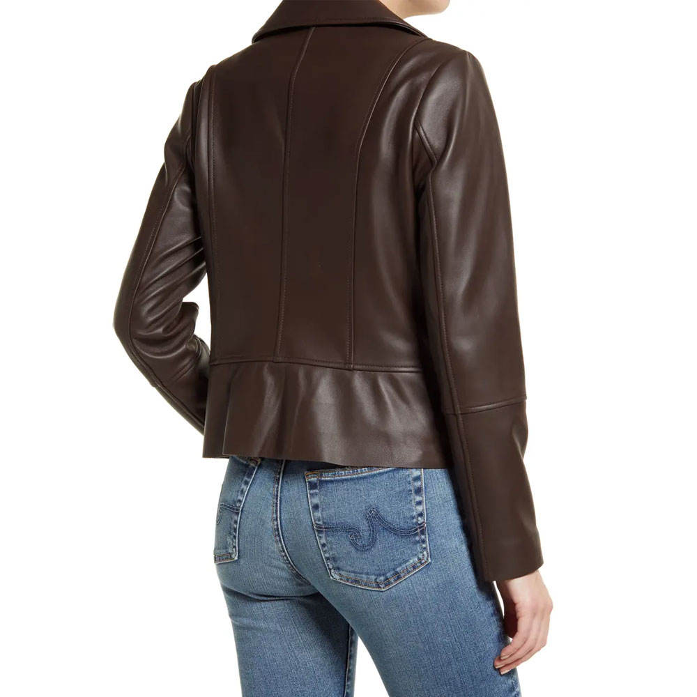 Hot Sale Autumn Winter Ladies Long Sleeve Leather Jacket for Women New Fashion Design Ladies High Quality Leather Jacket