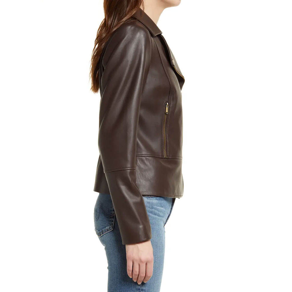 Hot Sale Autumn Winter Ladies Long Sleeve Leather Jacket for Women New Fashion Design Ladies High Quality Leather Jacket