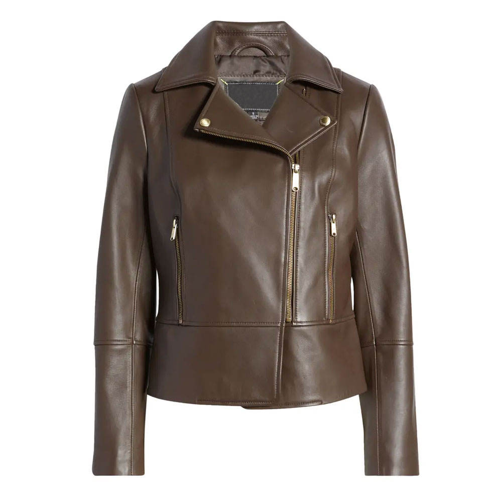 Hot Sale Autumn Winter Ladies Long Sleeve Leather Jacket for Women New Fashion Design Ladies High Quality Leather Jacket