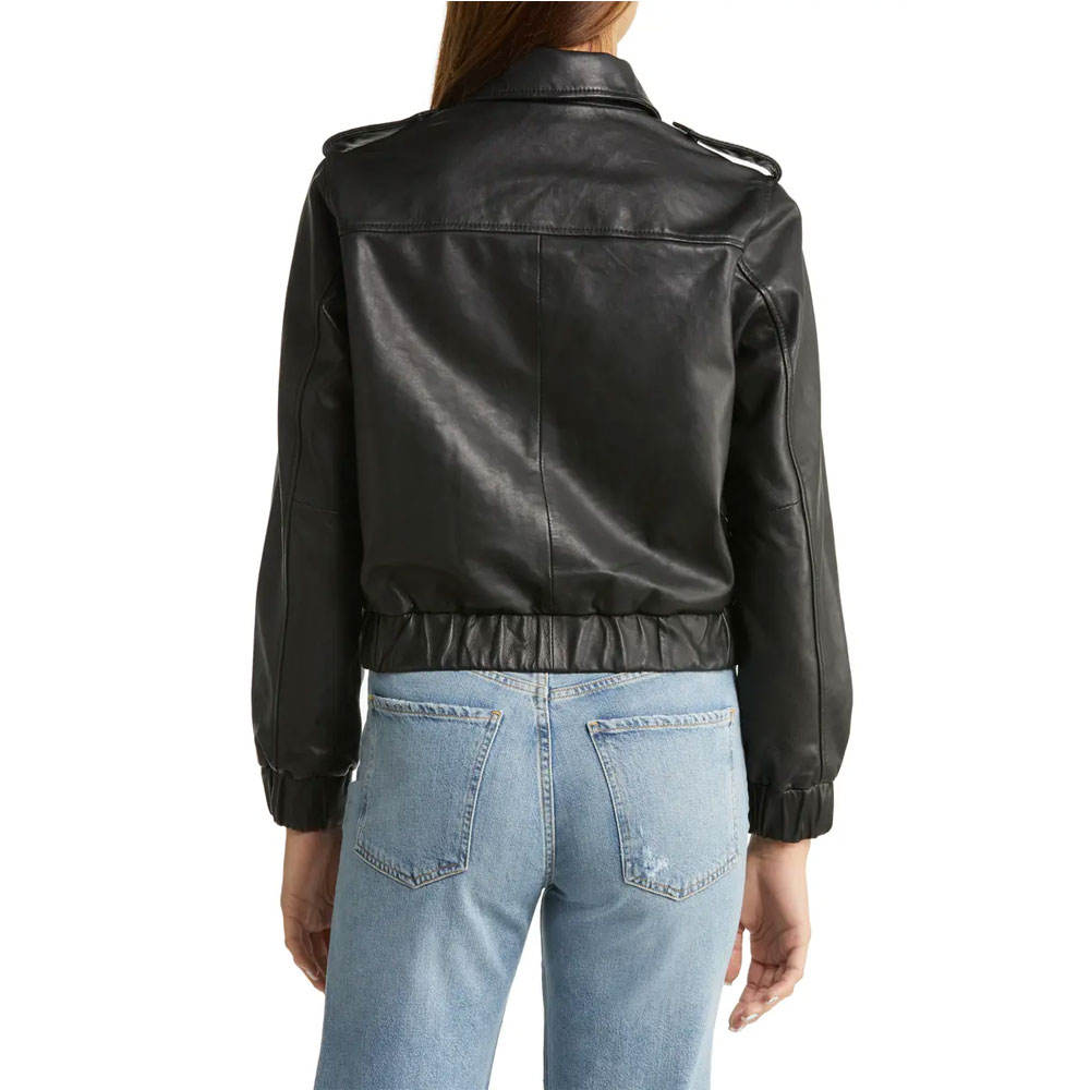 Winter Wear Women Leather Jacket for Casual Use Premium Quality Fashion Front Zip Women Leather Jackets for Ladies