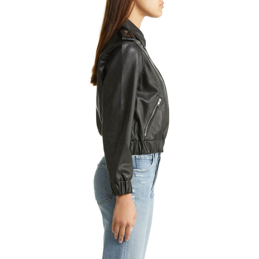 Winter Wear Women Leather Jacket for Casual Use Premium Quality Fashion Front Zip Women Leather Jackets for Ladies