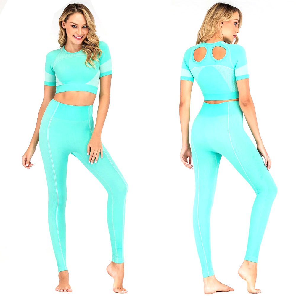 Custom Workout Gym Clothing Women Yoga Set Quick Dry Yoga Set  Fitness Yoga Set