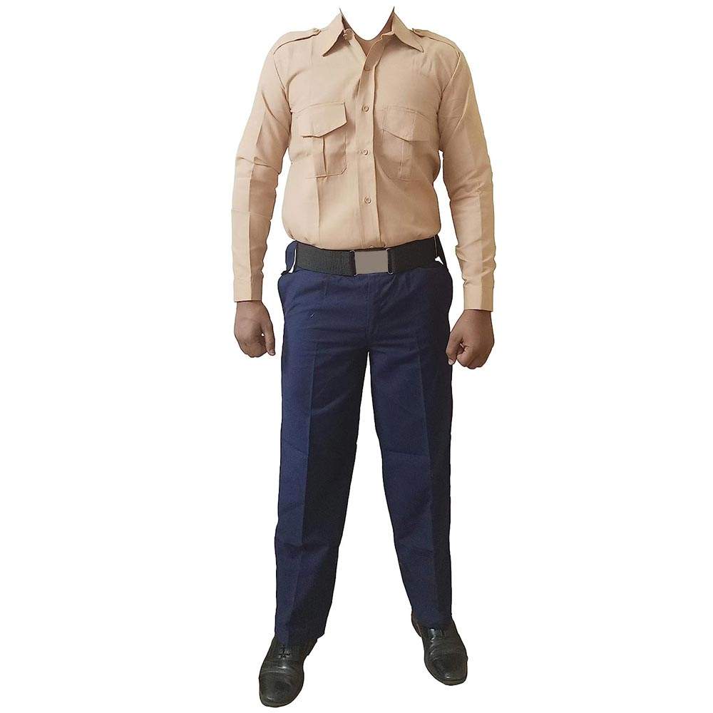 Best Quality Guard Wear Men Security Uniforms  Long Sleeves Loose Fitted Men Security Uniform