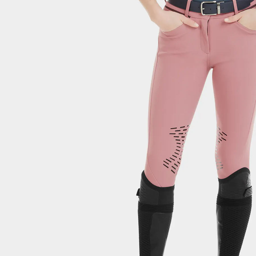 Solid Color Quick Dry High Quality Equestrian Leggings / Reasonable ice Custom Made Latest Design Women Equestrian Breeches