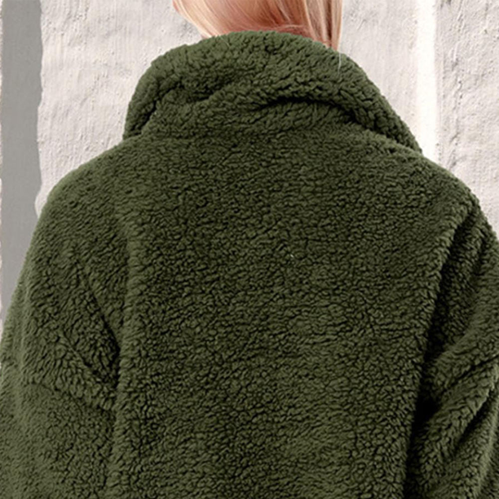 Women’s Plus Size Sherpa Fleece Jacket