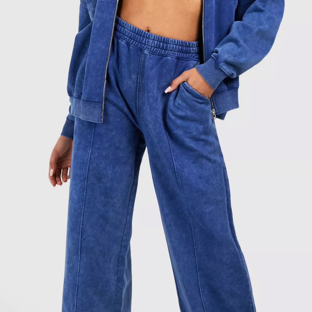 Women’s Acid Wash Cotton Tracksuit