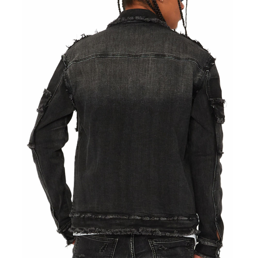 Men’s Distressed Denim Jacket