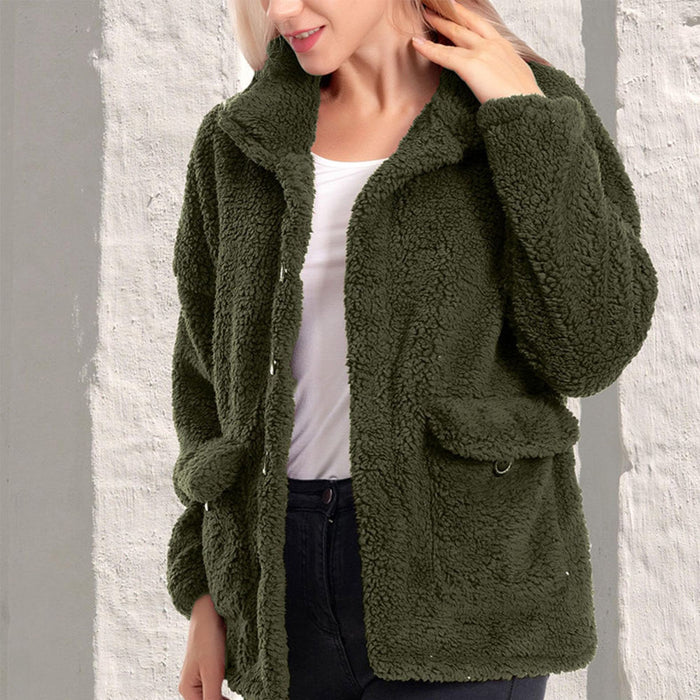 Women’s Plus Size Sherpa Fleece Jacket