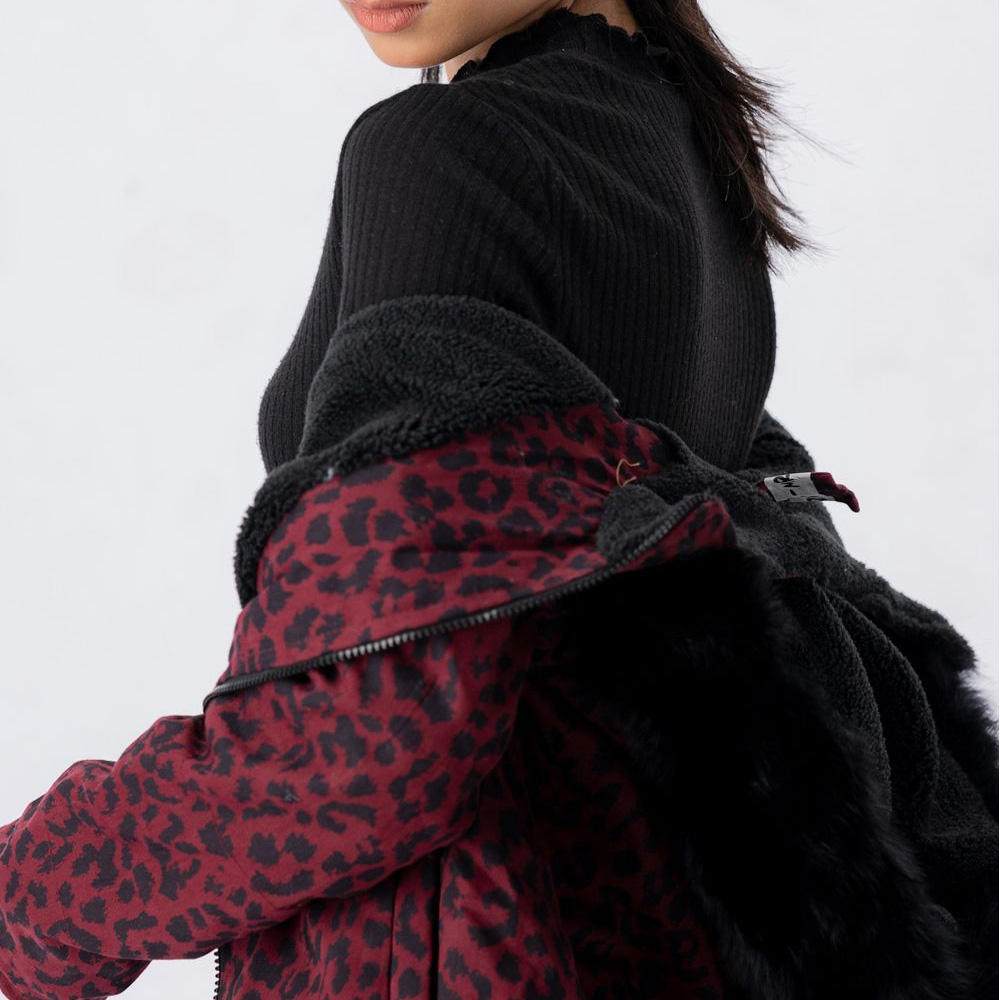 Women's Winter Fur Hooded Parka Jacket