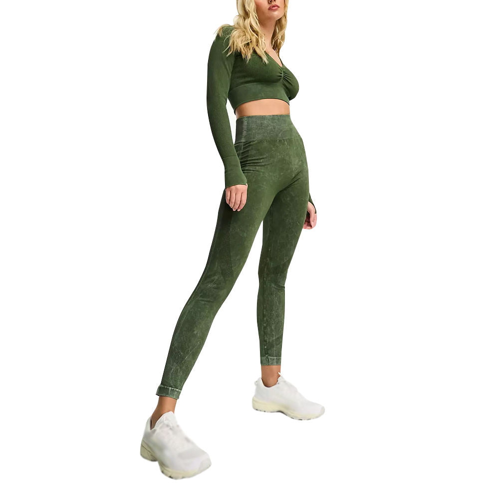 Women’s Acid Wash Fitness Leggings