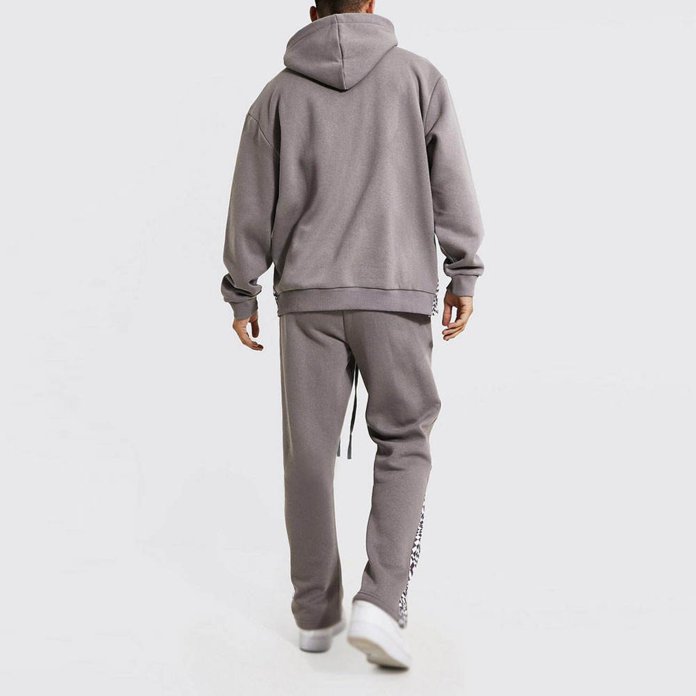 Men’s Acid Wash Flared Tracksuit Set
