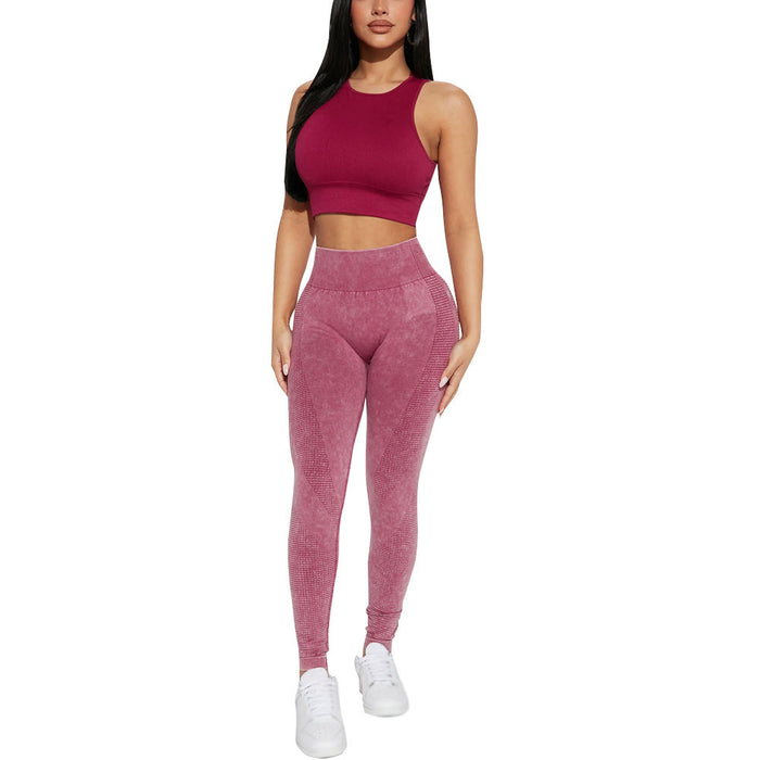 Women’s High-Waist Acid Wash Leggings