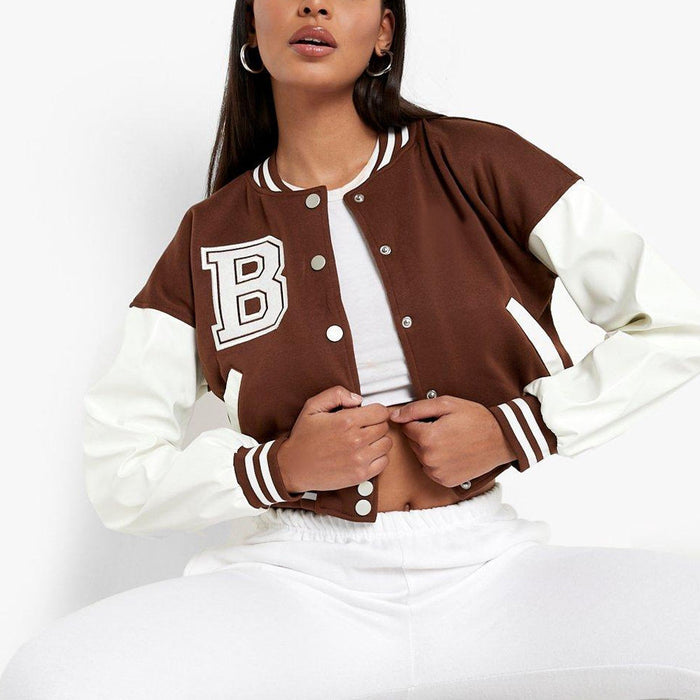 Women’s Cropped Varsity Jacket