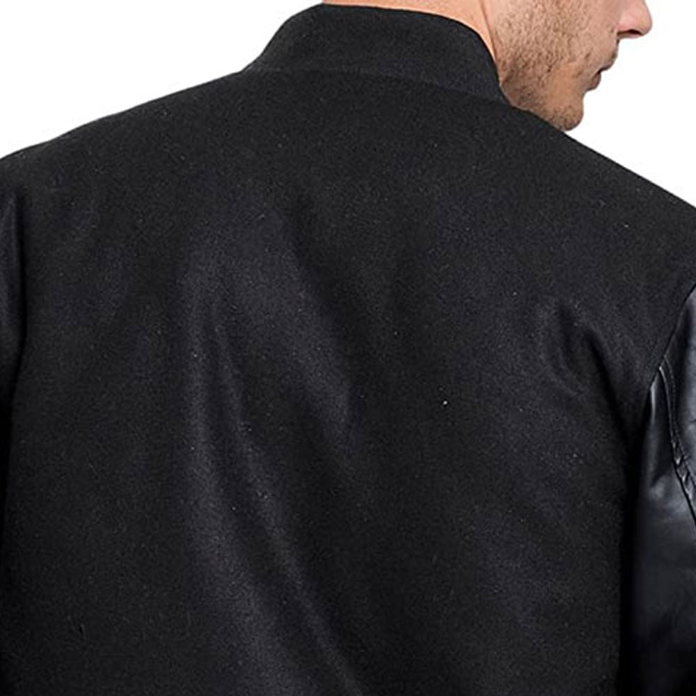 Men’s Essential Solid Varsity Jacket