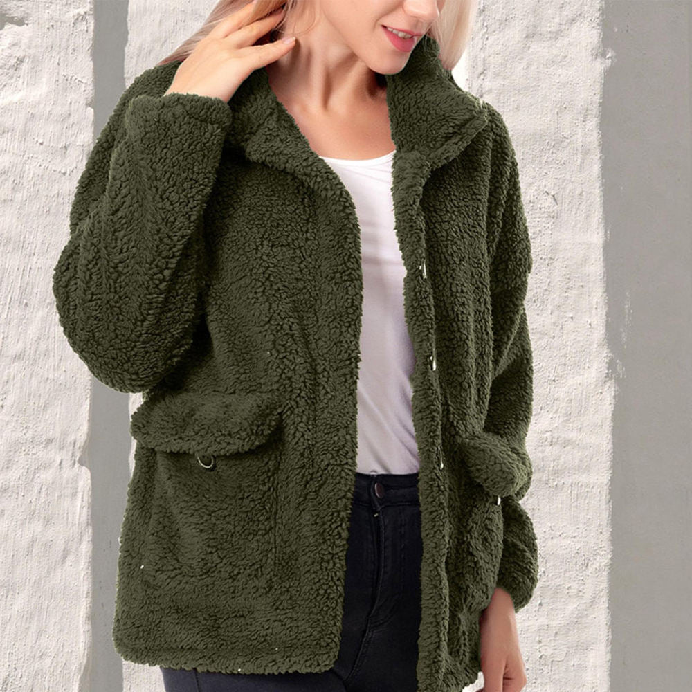 Women’s Plus Size Sherpa Fleece Jacket