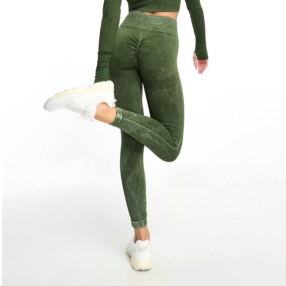 Women’s Acid Wash Fitness Leggings