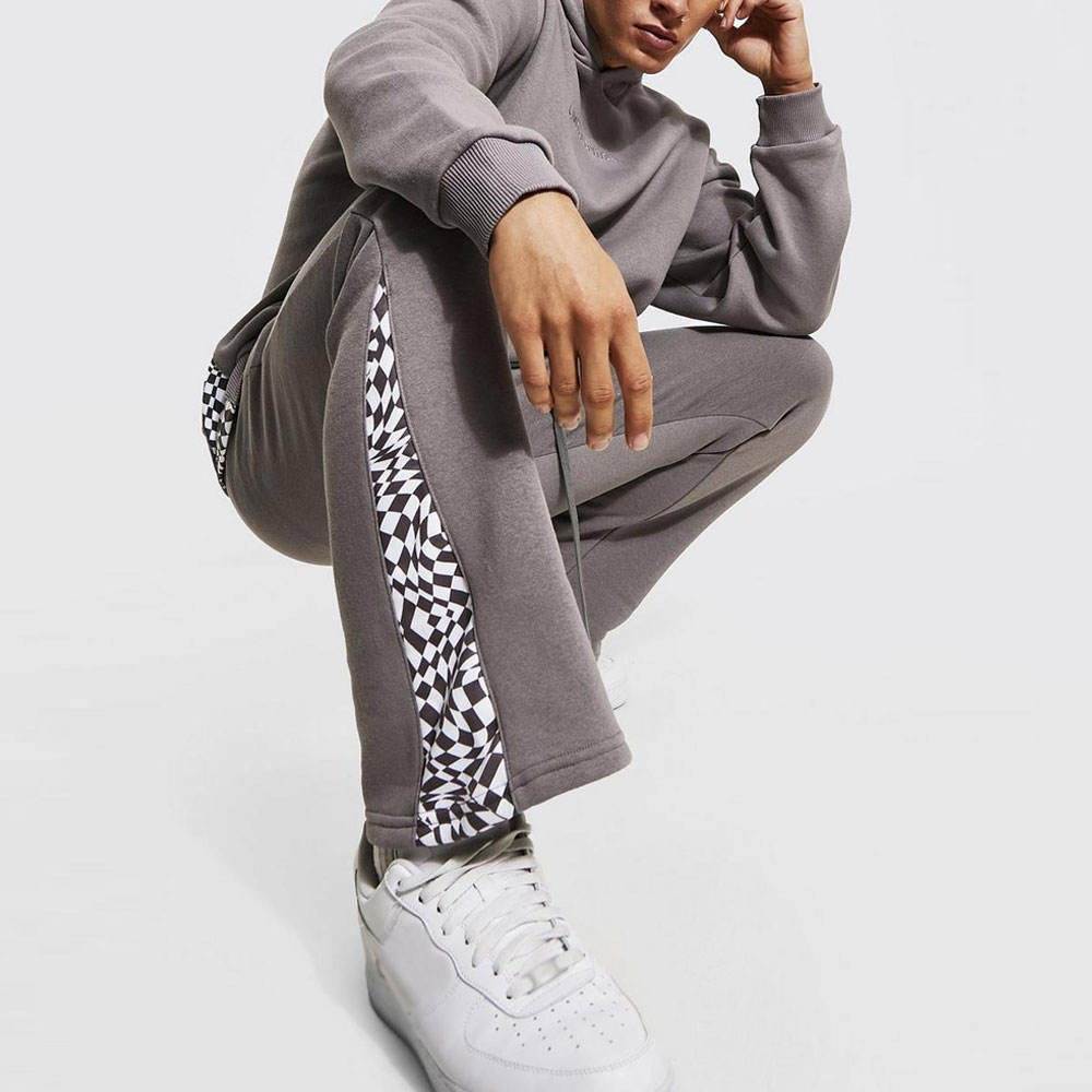 Men’s Acid Wash Flared Tracksuit Set