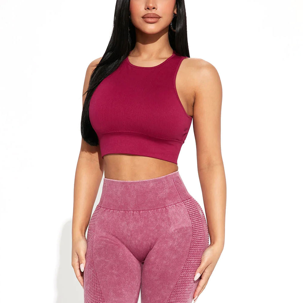 Women’s High-Waist Acid Wash Leggings