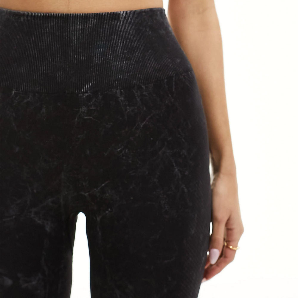 Women’s High-Waist Acid Wash Leggings