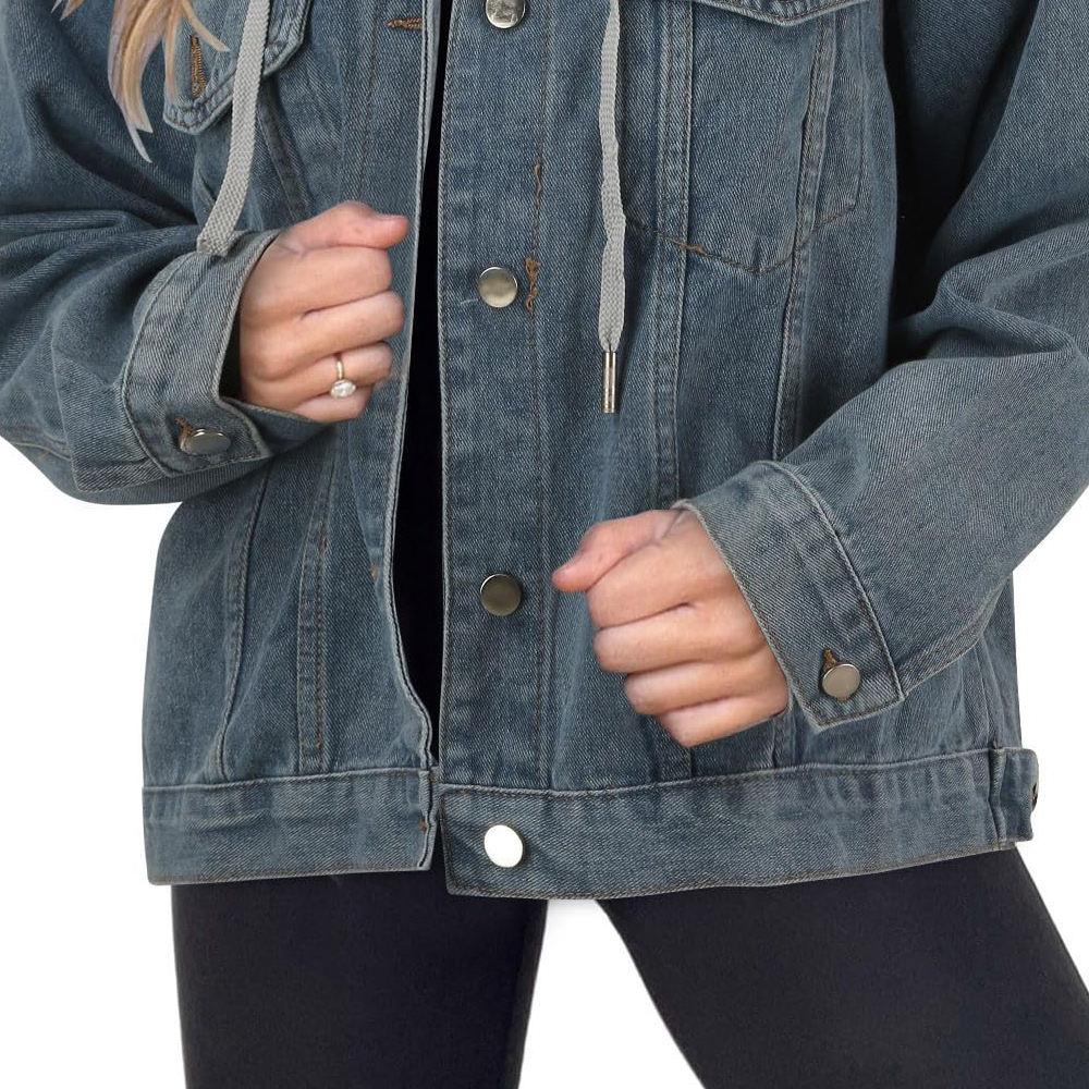 Women’s Hooded Denim Jacket