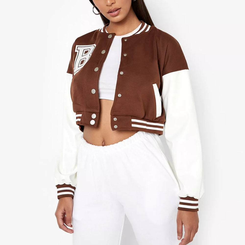 Women’s Cropped Varsity Jacket