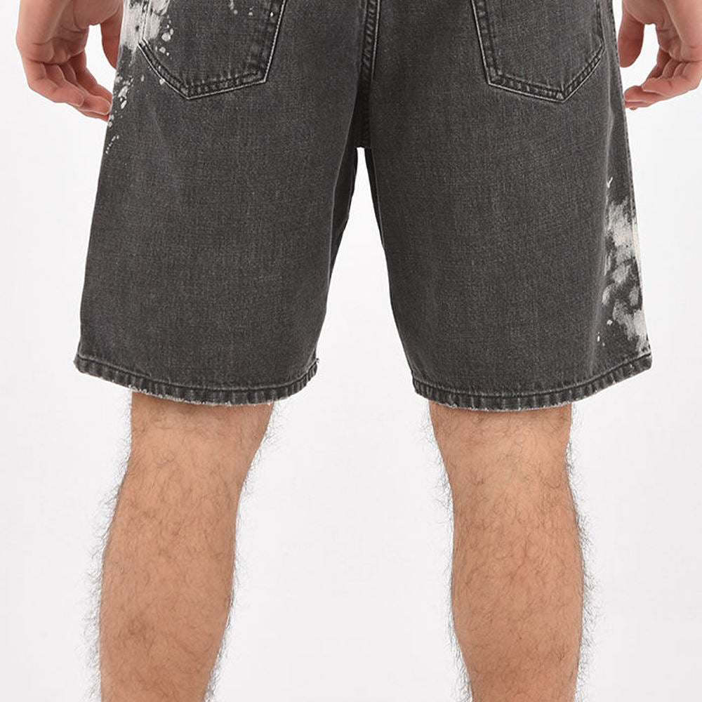 Men’s Washed Denim Baggy Shorts