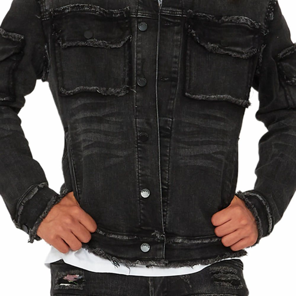 Men’s Distressed Denim Jacket