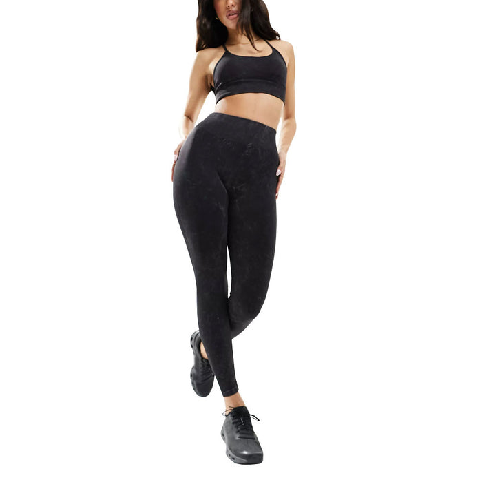 Women’s High-Waist Acid Wash Leggings
