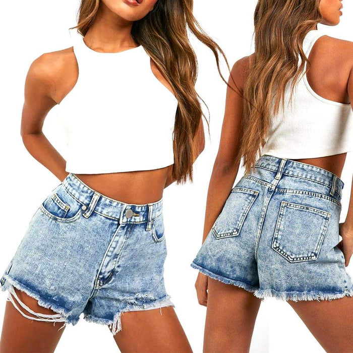 Women’s Acid Wash Athletic Shorts