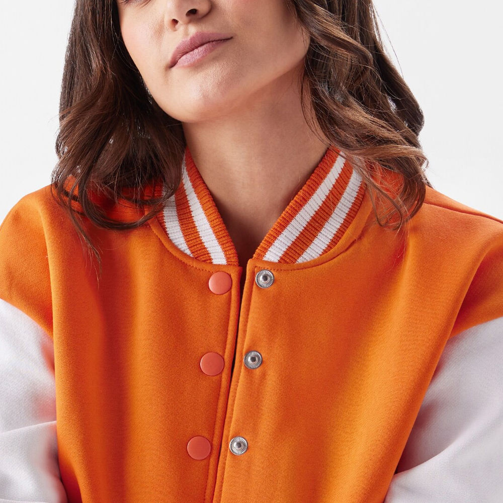 Women’s Cropped Varsity Baseball Jacket