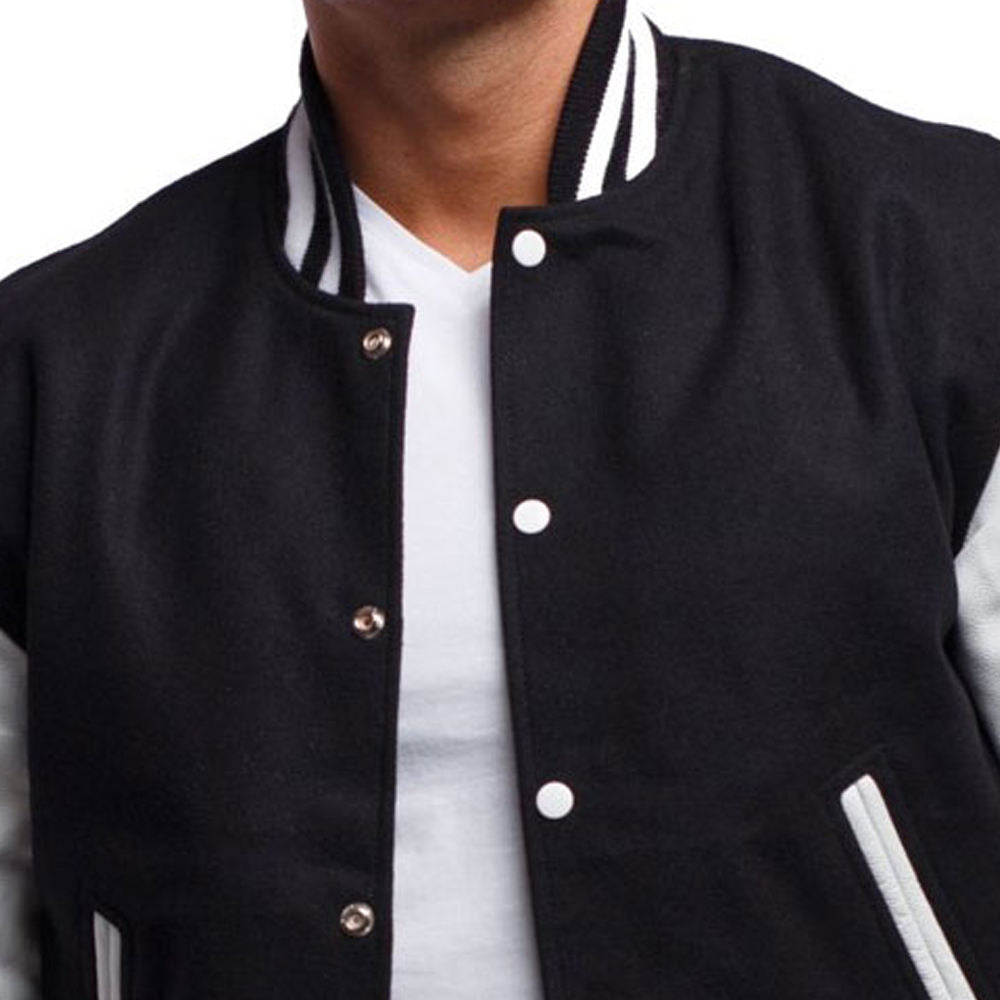 Men’s Signature Solid Letterman Jacket