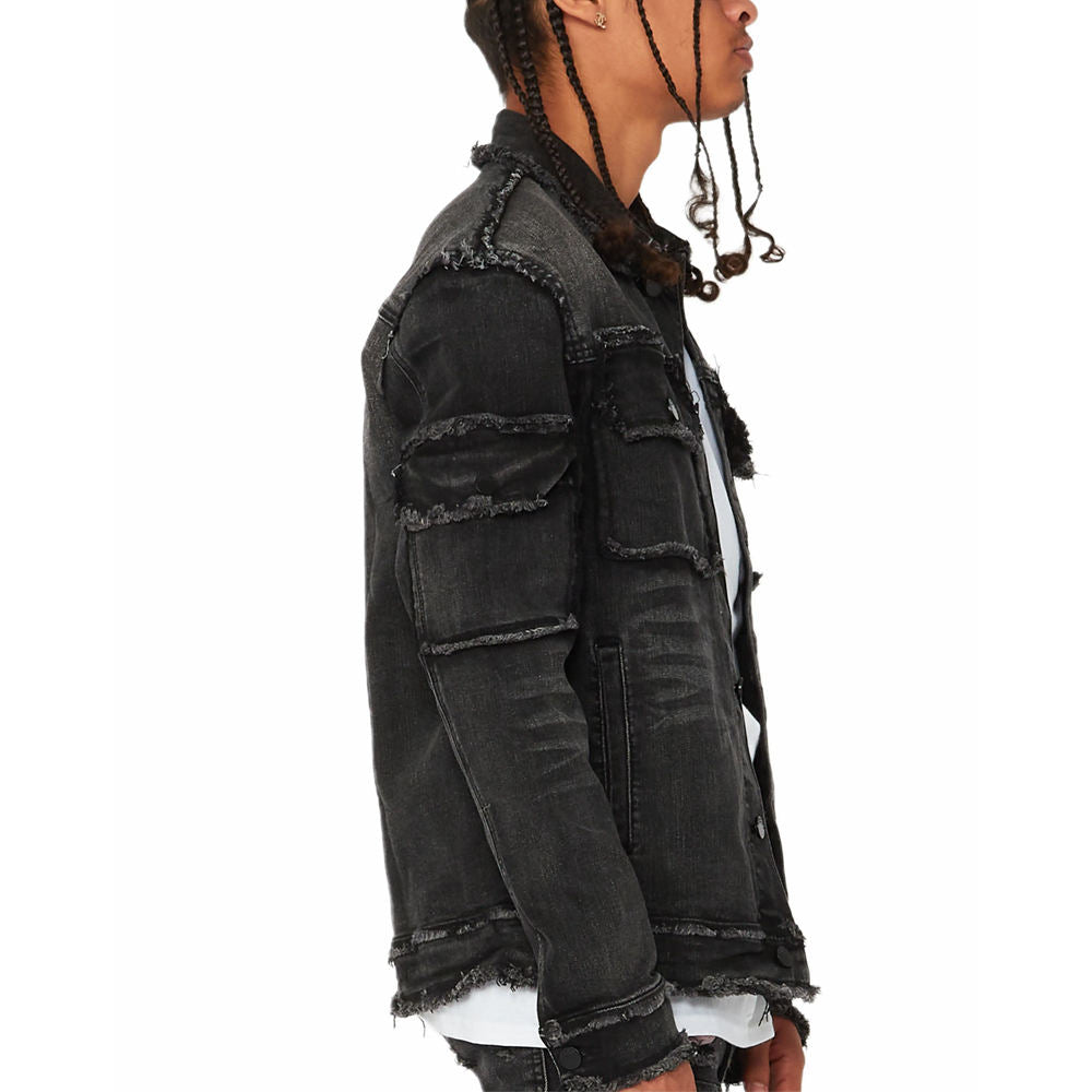 Men’s Distressed Denim Jacket