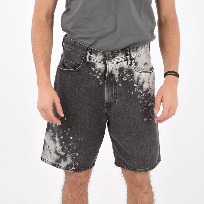 Men’s Washed Denim Baggy Shorts
