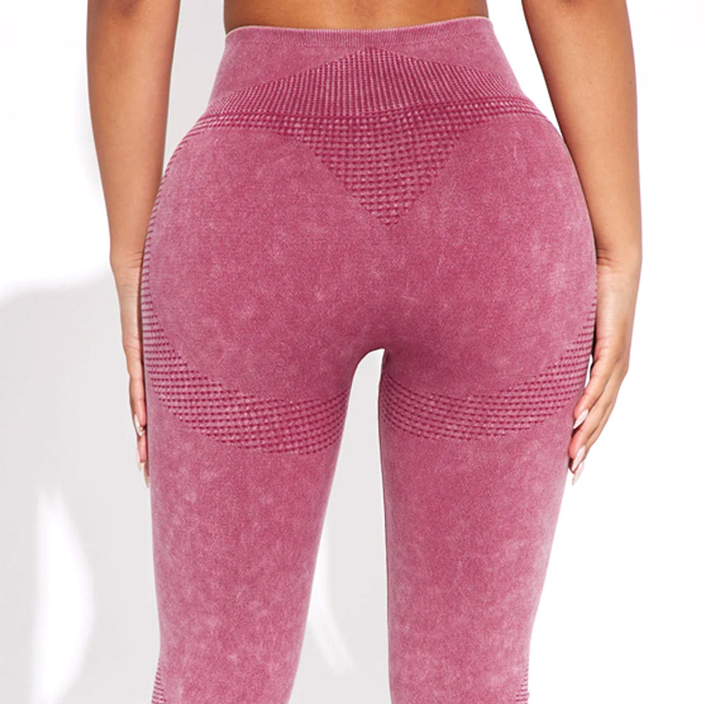 Women’s High-Waist Acid Wash Leggings