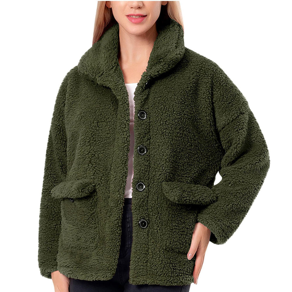 Women’s Plus Size Sherpa Fleece Jacket