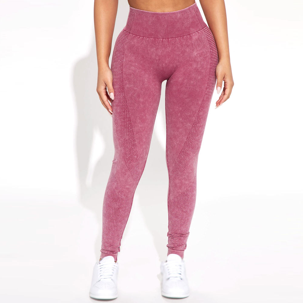 Women’s High-Waist Acid Wash Leggings