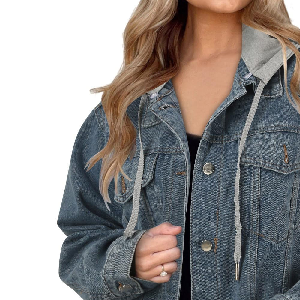Women’s Hooded Denim Jacket
