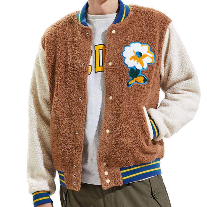 Men’s Sherpa Fleece Button Jacket