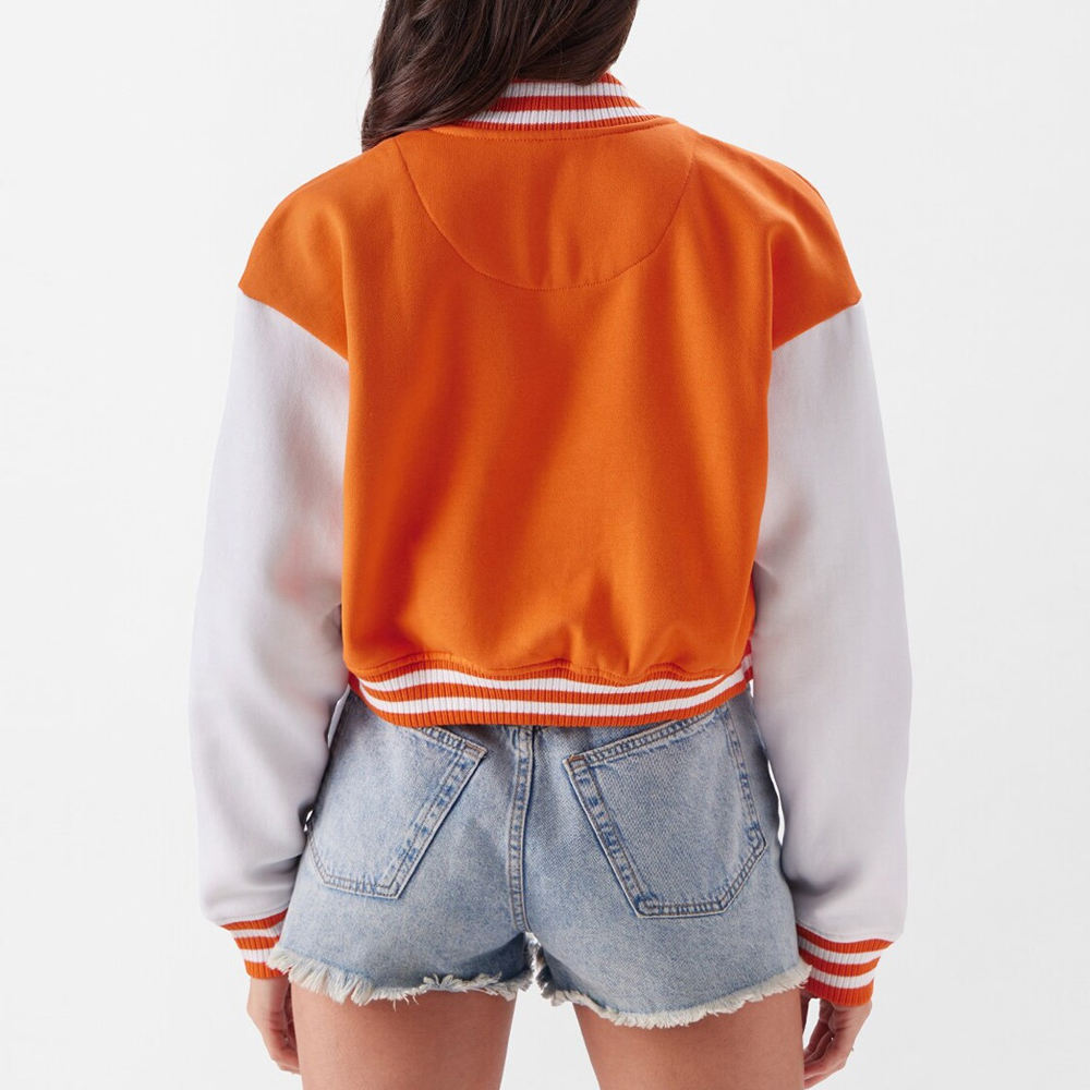 Women’s Cropped Varsity Baseball Jacket