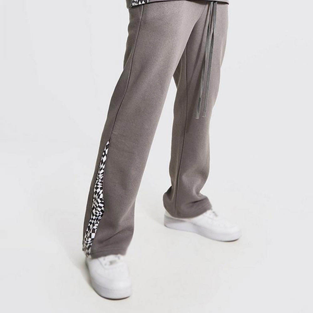 Men’s Acid Wash Flared Tracksuit Set