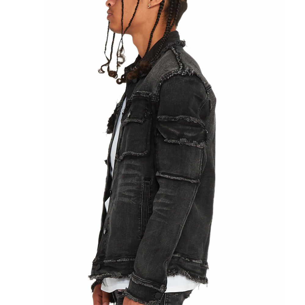 Men’s Distressed Denim Jacket
