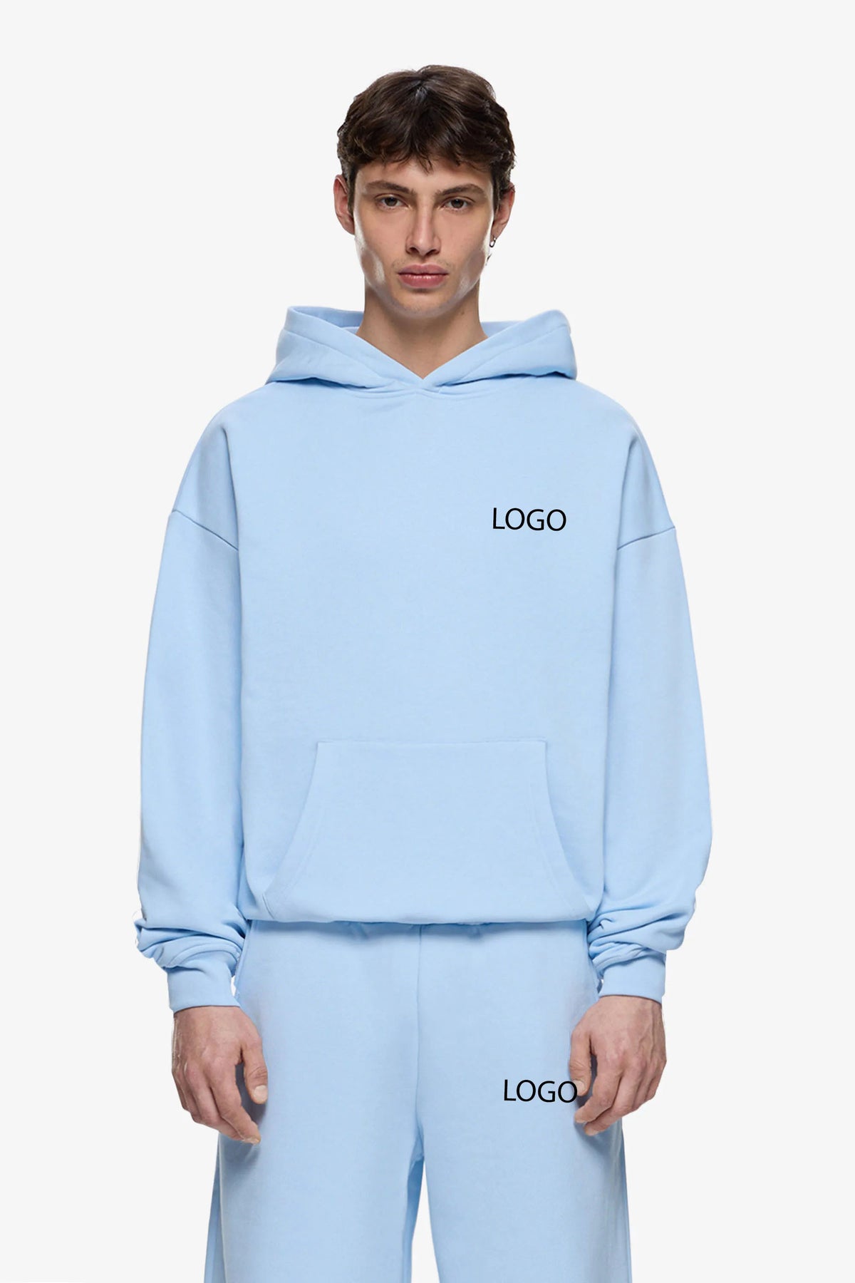 Men’s Solid Cotton Tracksuit Set