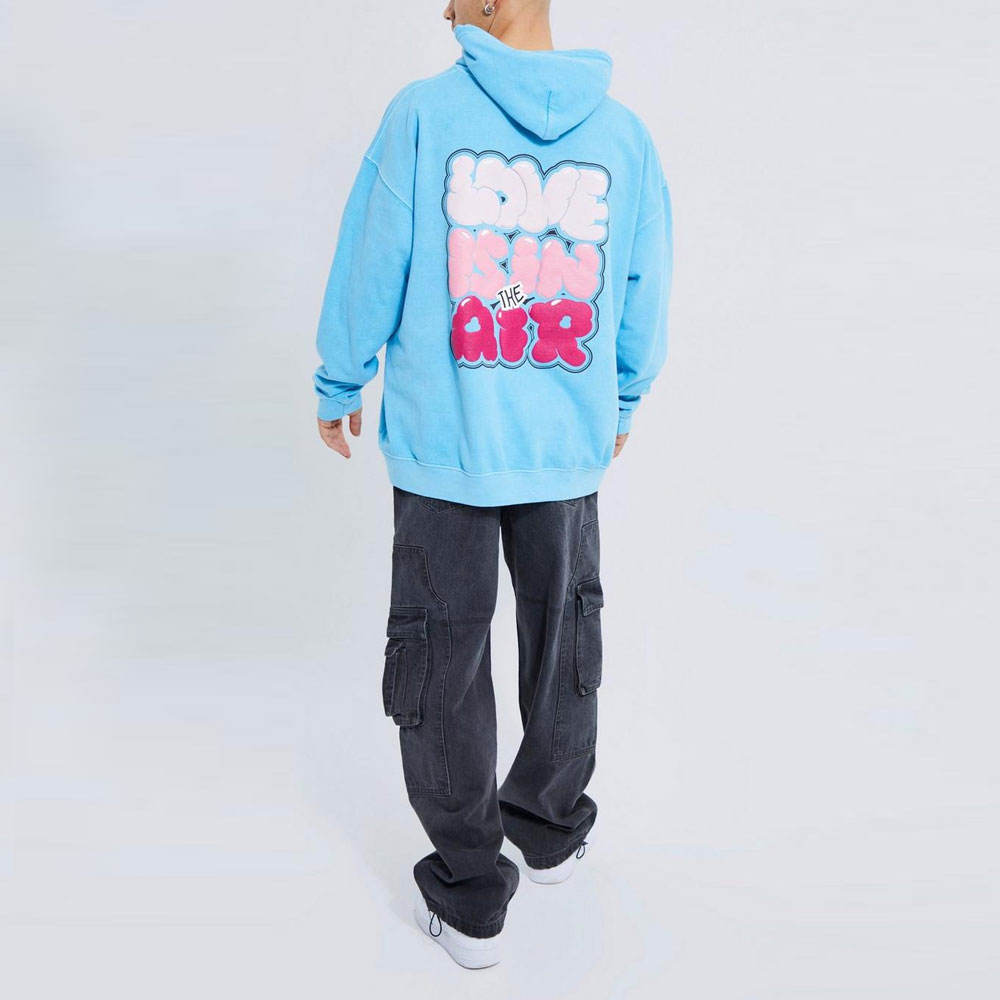 Premium Oversized Men’s Hoodie with Puff Print