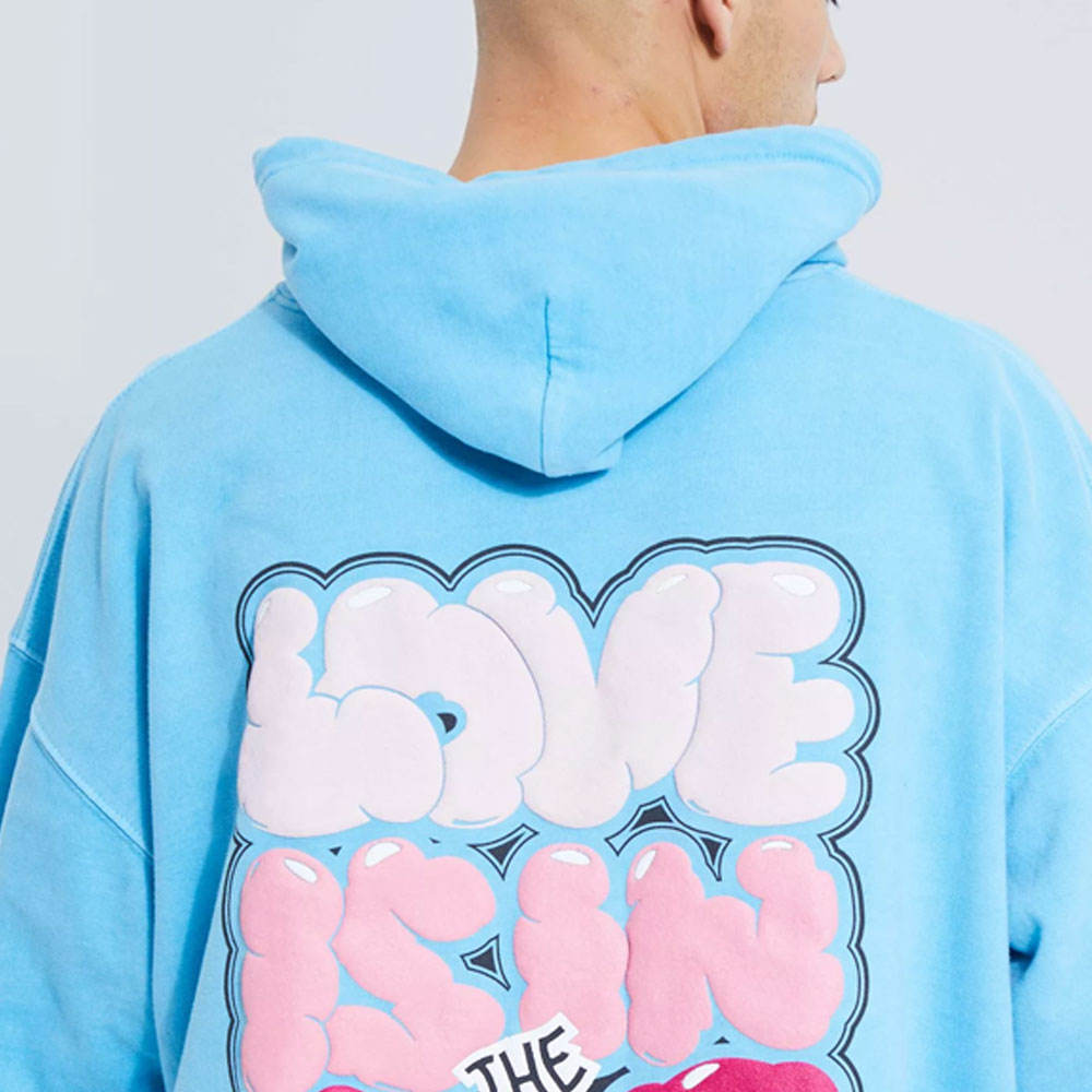 Premium Oversized Men’s Hoodie with Puff Print