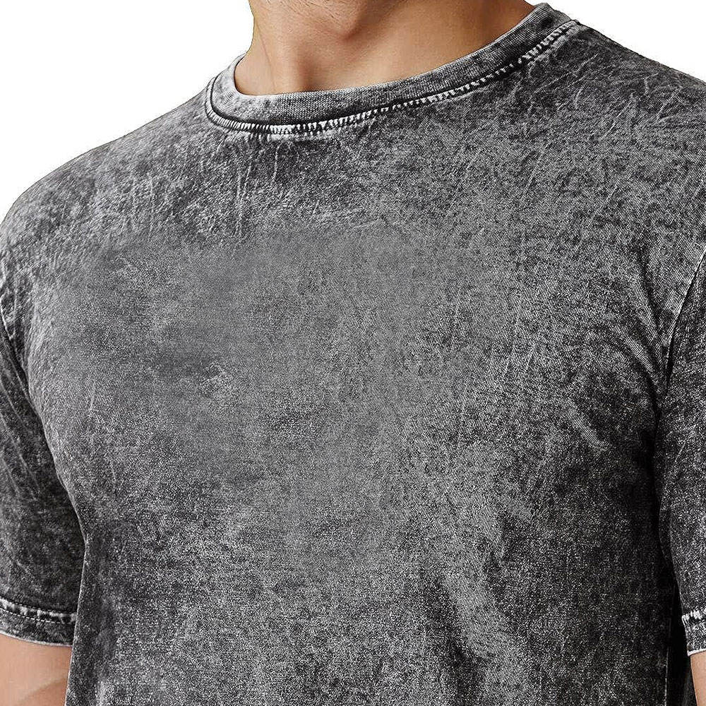 Hot Selling Plain Blank Men's Acid Washed T Shirts 2026 New Best Top Quality Cotton Acid Wash T Shirt for Men's