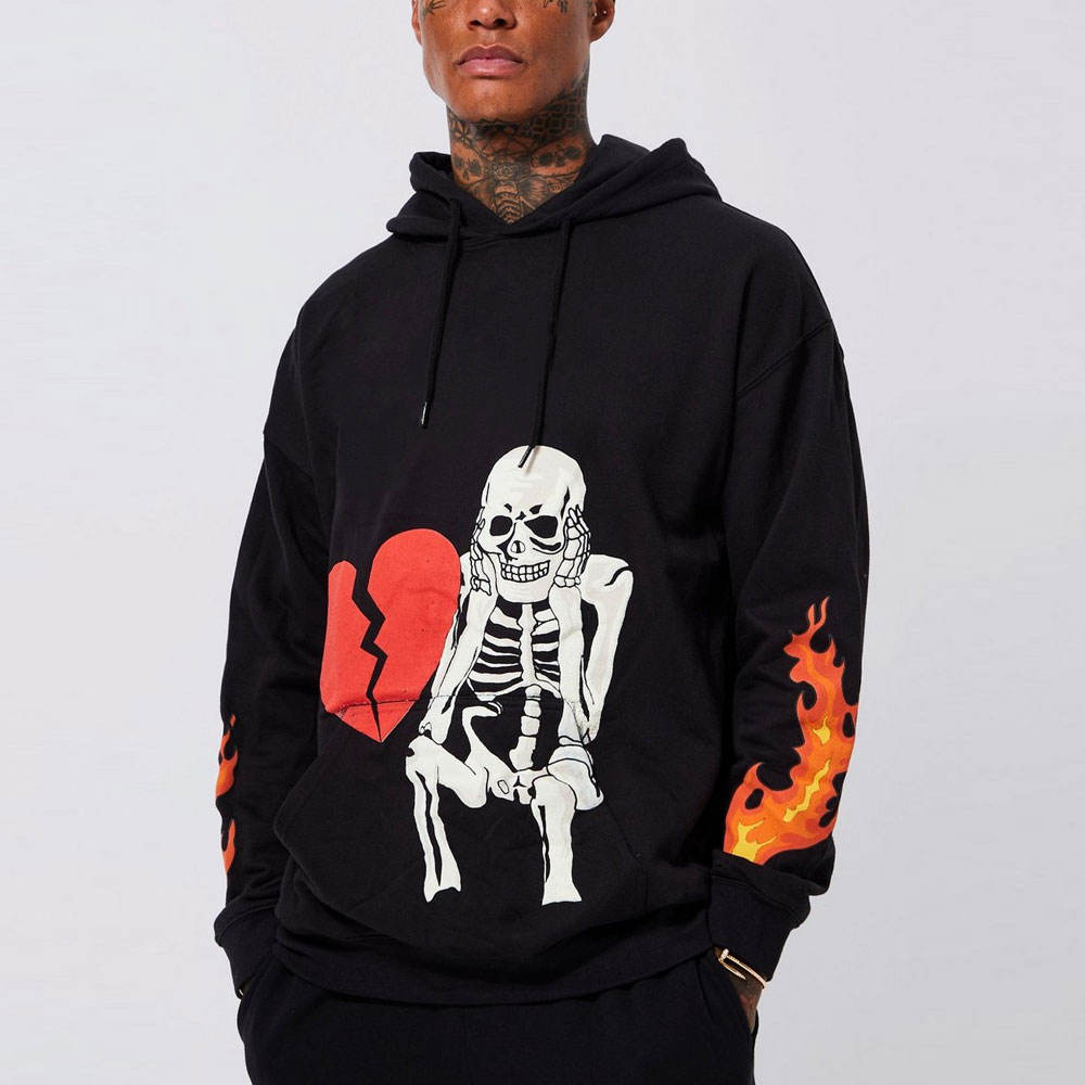 Men’s Lightweight Puff Print Hoodie