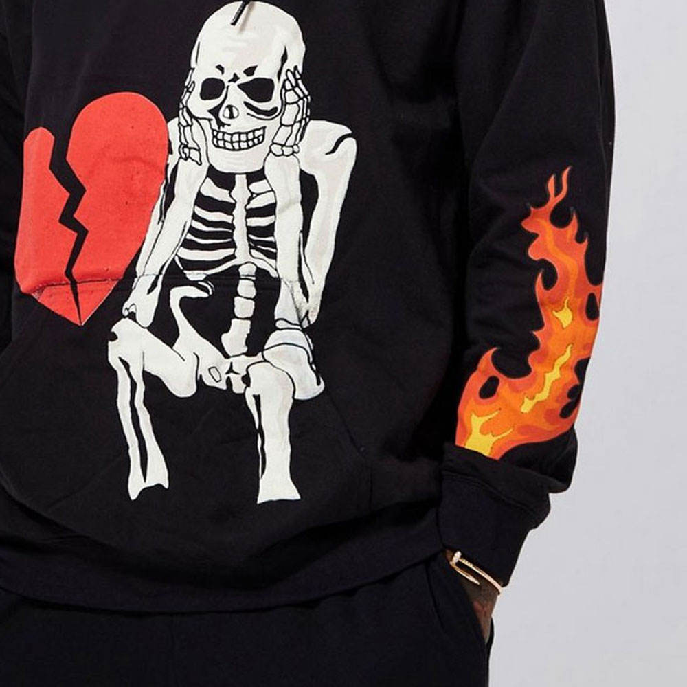 Men’s Lightweight Puff Print Hoodie