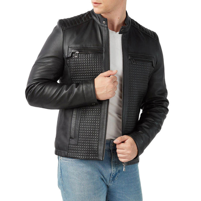 Latest Design Genuine Leather winter jacket for Men Vintage Style Men Casual Wear Leather Jackets